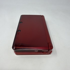 Nintendo 3DS Flame Red Handheld Console System CTR001 Mint Condition Barely Used