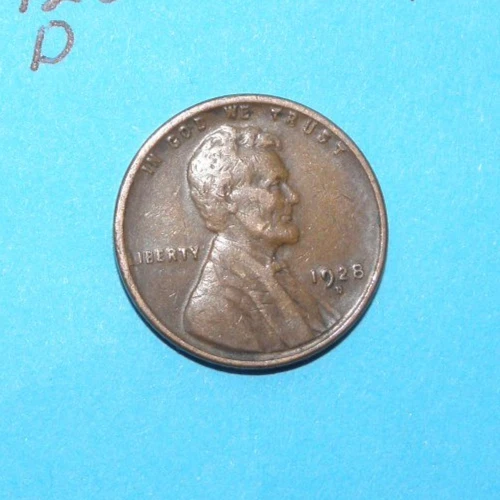 1928 D      WHEAT CENT    VERY FINE   #1