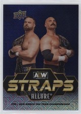 2024 Upper Deck Allure AEW Straps Black & Blue 7/35 Dax Harwood Cash Wheeler 1u6