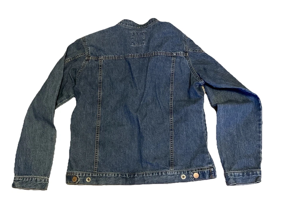 Old Navy Jean Jacket Girls Youth XXL Full Zip Pockets - Image 3 of 4