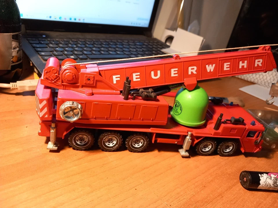 SIKU 4010 Gru Idraulica Vigili Del Fuoco Made In Germany - Immagine 2 di 4