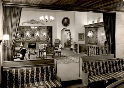 Hotel Bayerischer Hof München, Tagesbar, Jagdsalon, PAH, GECST Postcard