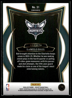 2024-25 Panini Select LaMelo Ball CONCOURSE RETAIL BLUE PARALLEL