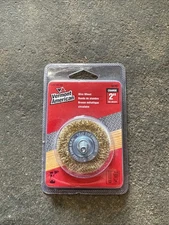 Vermont American 16787 2-Inch Coarse Brass Wire Wheel Brush w/ 1/4" Shank