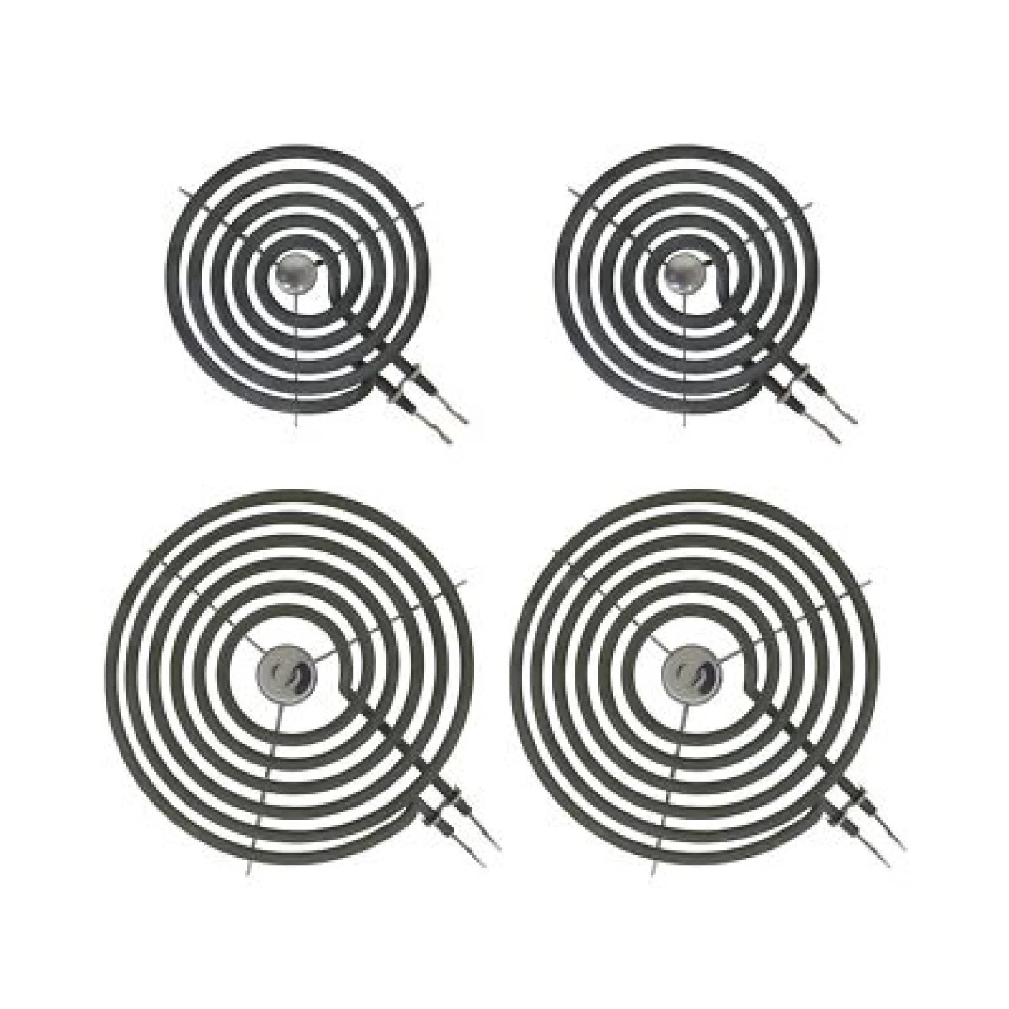 2 WB30M1(6") & 2 WB30M2(8") GE Electric Range Burner Element Kit  ERS30M1&ERS30M image 2