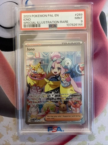 Pokémon Iono 269/193 Paldea Evolved SV02 SIR Holo PSA 9 English 2023