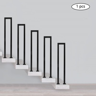 Max Capacity 30kg Handrail 35.43in H U-shaped Handrail Indoor Outdoor Stairs