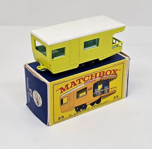 Matchbox Lesney – 23d   Trailer Caravan   1965   (#250)   HTF 8x18 BPW
