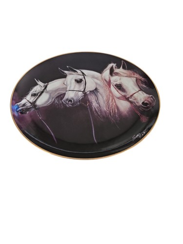 Danbury Mint Magnificent Trio Horse Plate 1993 Susie Morton Noble and Free