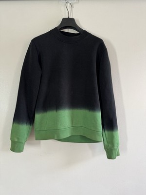 Raf Simons Ombré Dip dye Green Crewneck Sweatshirt XS SS12