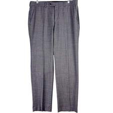 Lauren Ralph Lauren Dress Pants Mens 34x30 Gray Wool Blend Flat Front Office