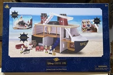 New Disney Park Disney Cruise Line DCL 6 Figures & Ship Playset W/Captain Mickey