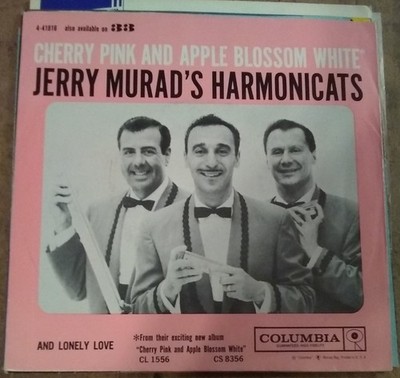 Jerry Murad's Harmonicats, Cherry Pink & Apple Blossom White~picture sleeve only
