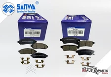 FRONT AND REAR CERAMIC BRAKE PAD W/H/KIT FOR FRONTIER XTERRA EQUATOR 2005-2018