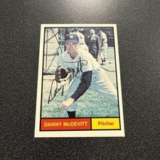 1982 Renata Galasso 1961 World Champions Yankees Danny McDevitt #10 Signed Auto