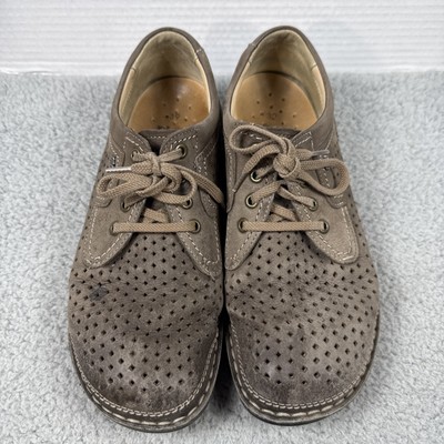 Finn Comfort Baden Shoes Tan Leather Men Size 39 US 6.5 Handmade Germany Waldi