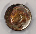1952-S Roosevelt Dime PCGS MS66FB Toned