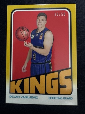 2022-23 Topps NBL Dejan Vasiljevic Gold 1972 Throwback Insert # /50 Sydney Kings
