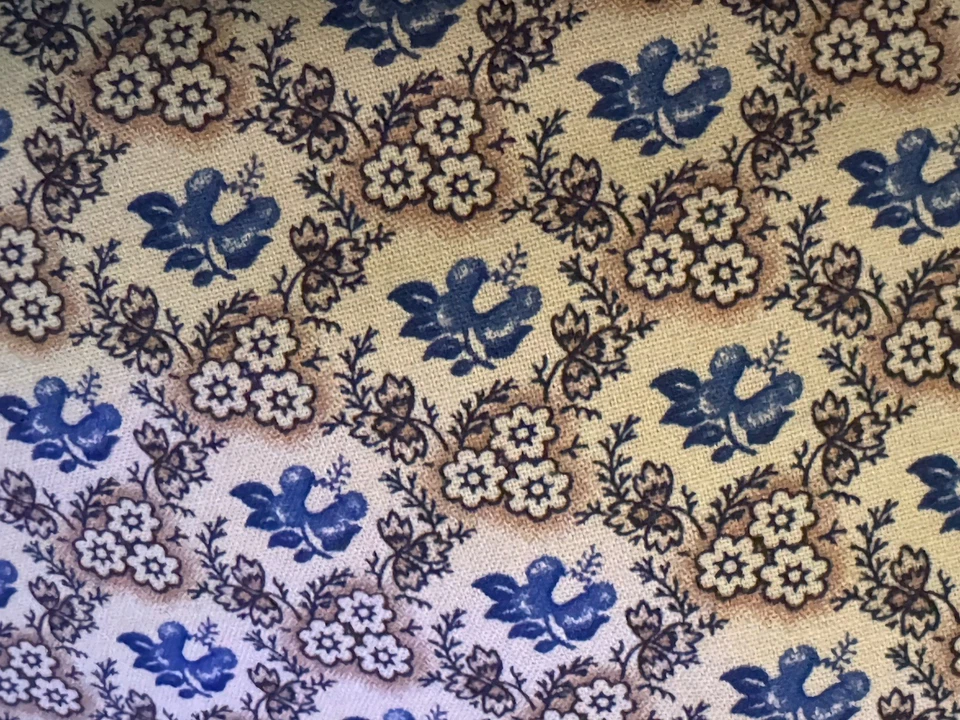 Historical fabric  Betsy Chutchian “Eliza’s indigo”( 1 Yard /44’ Wide Moda - Image 2 of 4