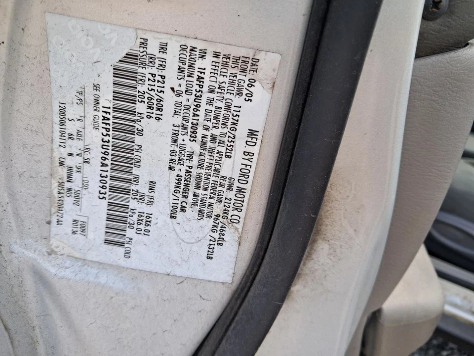 Steering Column Shift Tilt Wheel Fits 04-07 TAURUS 2654309 - Изображение 4 из 4