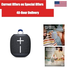 Ultimate Ears WONDERBOOM 4 Bluetooth Portable Waterproof Speaker Black