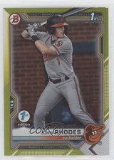 2021 Bowman Draft 1st Edition Yellow Foil 11/75 John Rhodes #BD-80 0i40