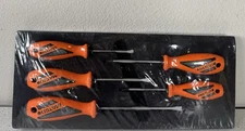 Matco Tools SSPCO5CA 5-Piece Premium Orange Screwdriver Set in Foam - NEW