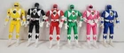 Vintage 1993 Bandai Power Rangers Flip Head Action Figures - Lot of 6