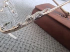 Mcknight Cartier Rimless Eyeglasses Panther LUX Col 01 2TONE Gold Silver 53-17