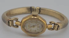 Vtg BENRUS 10K RGP wind up Watch with FORSTNER gold filled band Wound to tight