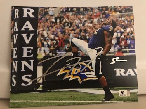 RAY LEWIS BALTIMORE RAVENS SIGNED AUTOGRAPHED 8"X10" PHOTO with COA NEW