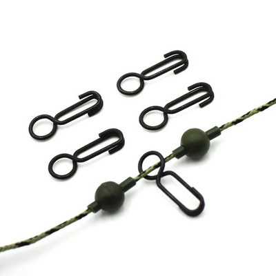 20Pcs Carp Fishing Hooklink Rig Ring Clip Quick Change Swivels