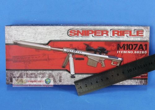 1:6 Scale Action Figure Special Ops Champagne M107-A1 Gun Rifle Model G_8028D