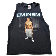 Vintage Eminem Rap Tee Dated 2000 Shirtless Graphic Hip Hop Shirt Men's Size S