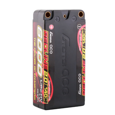 Gens Ace 6000mAh 7.6V 140C 2S Lipo Battery Shorty HardCase HV For Racing Car DE