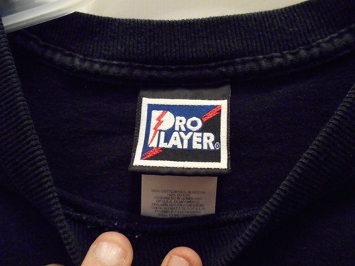 NHL Boston Bruins Black Y2K Pro Player Tee Shirt XL 2 sided Hockey - Picture 5 of 11
