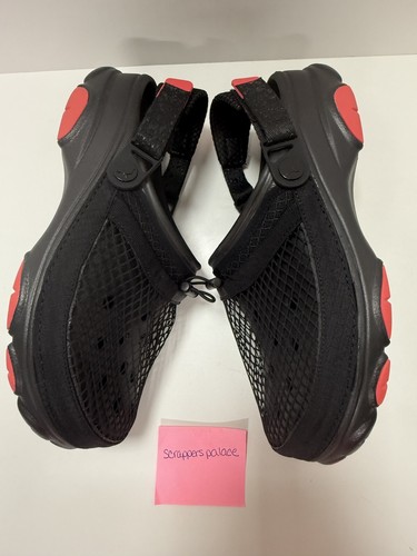 New STAPLE x Crocs Classic All-Terrain Clog Men 11 Black HOMING PIGEON w JIBBITZ - Picture 6 of 11