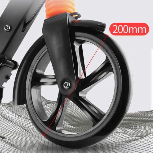 200mm Erwachsene Scooter Cityroller Roller 2 Big Wheel Tretroller Kickroller NEU - Bild 5 von 28