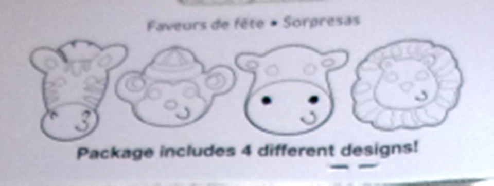 36 Сафари животных маски цвет свой собственный картон вечеринки пользу художественного класса школы - Изображение 4 из 4