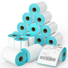 2-20 Rolls 4x6 Direct Thermal Shipping Labels 250 Labels/Roll for Zebra & Rollo