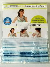 Itzy Ritzy Breastfeeding Cover and Infinity Nursing Scarf Blue Horizon