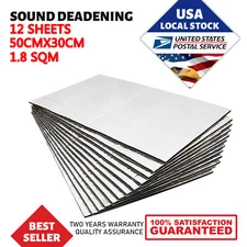 20"x12" Firewall Sound Deadener Car Roof Heat Shield Insulation Deadening Mat