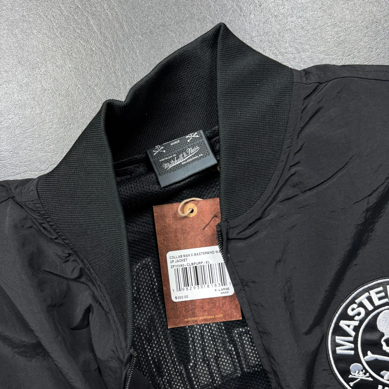 100% Authentic MasterMind x Mitchell & Ness Jacket Size XL 48 Mens Lakers Kobe image 3