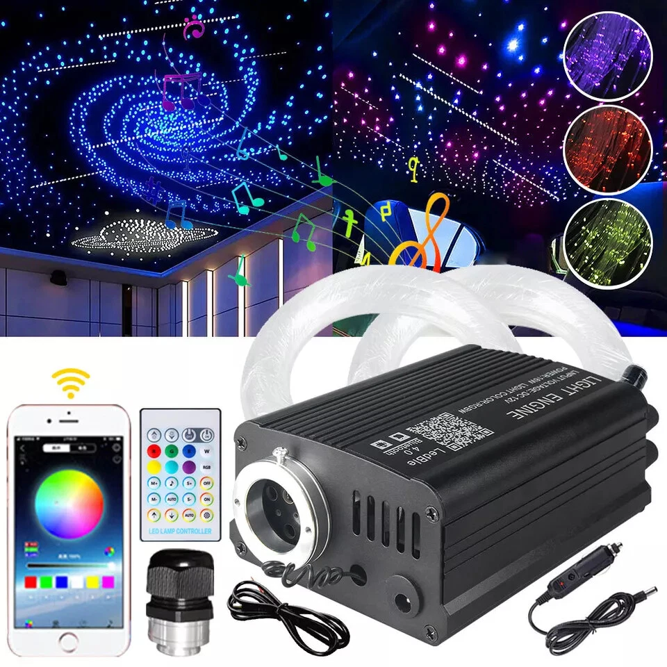 650pcs Home Car Headliner Star Light kit Roof Twinkle Ceiling Lights Fiber Optic - Image 2 of 4