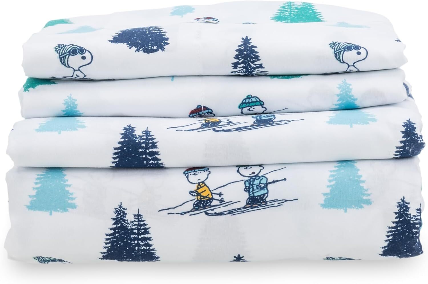 Peanuts Kids Queen Sheet Set - 4-Piece Snoopy & Friends Theme