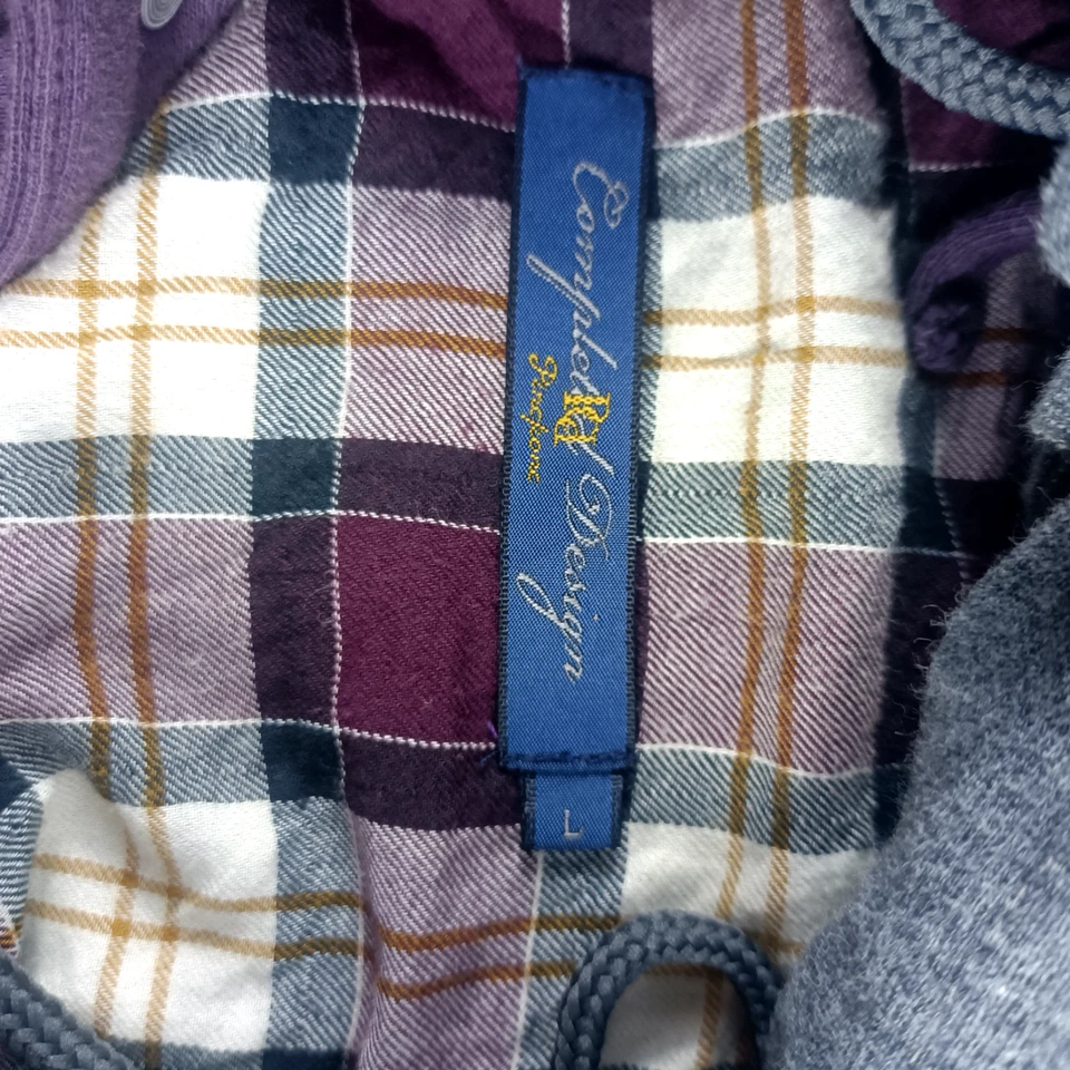 Completed design indigo denim Jacket Tuck Away Hood - Image 4 of 4