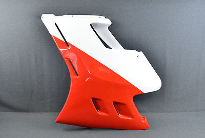 NEU Original Aprilia AF1 125 Sintesi 1989 LH Seitenverkleidung, weiß/rot AP8131058 (GB)