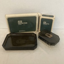 Vintage Avon Club Collection Hairbrush And Caddy With Original Boxes