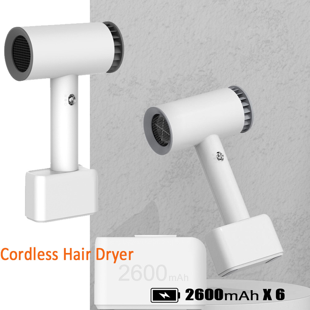 Travel Rechargeable Cordless Hair Dryer Built-in Battery Hair