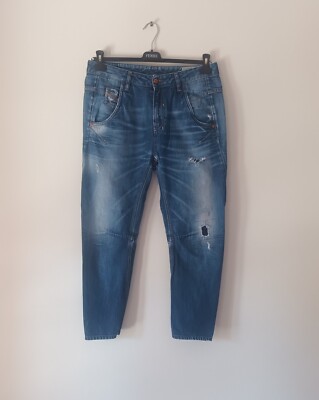 DIESEL Men Fayza Jeans Size W29/L32 Relaxed Boyfriend Low Waist Blue Denim  Pants